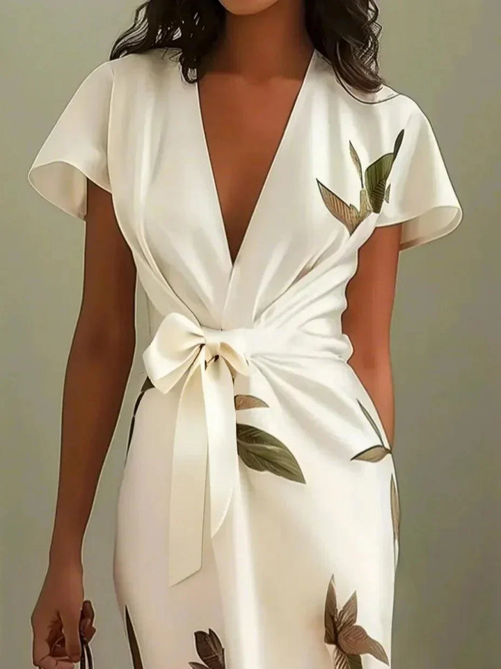 Abril Floral Wrap Dress
