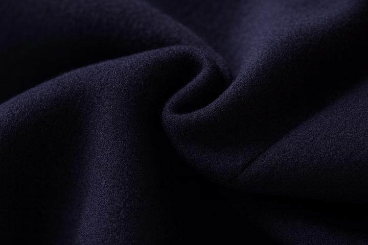 Classic Overcoat with Straight Cut and Front Buttons
