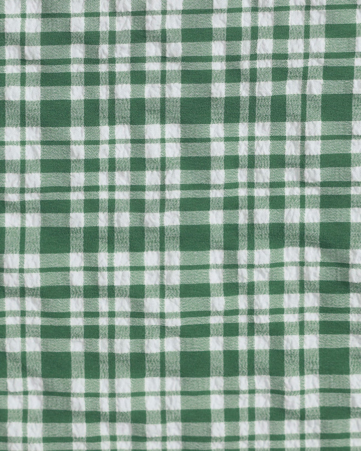 Clara & Sophia | Plaid Drawstring Bikini Set for Women in Green