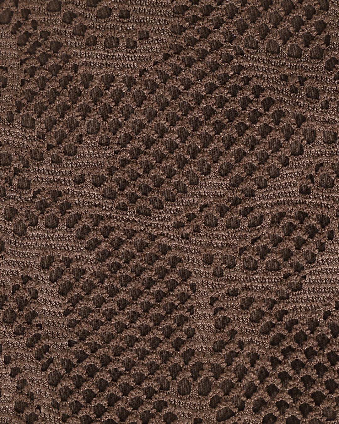 Clara & Sophia | Textured Halter Bikini Suit for Women in Brown