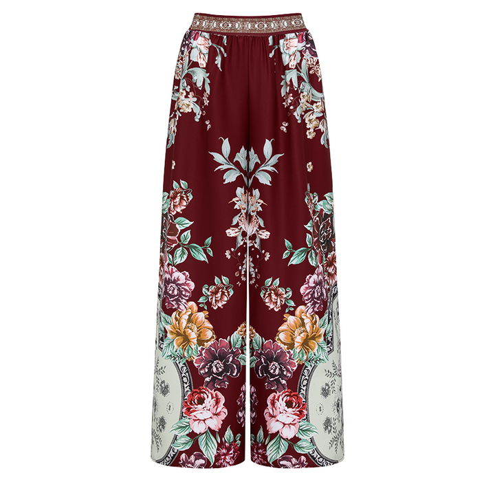 Strap Decoration Peony Print Swimsuit Set(s)