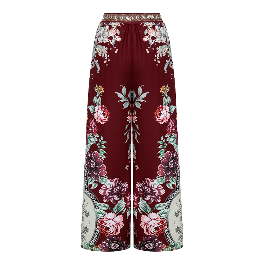 Neckband Peony Print Swimsuit Set(s)