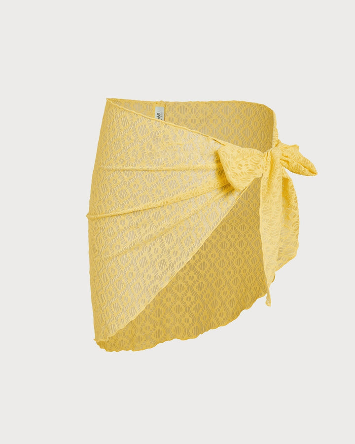 Clara & Sophia | Jacquard Textured Bikini Set for Women in Yellow