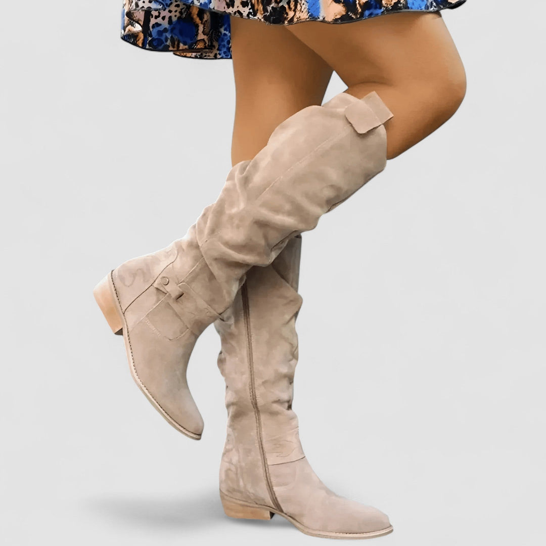 Nora | Knee-High Suede Boot