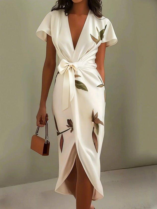 Abril Floral Wrap Dress