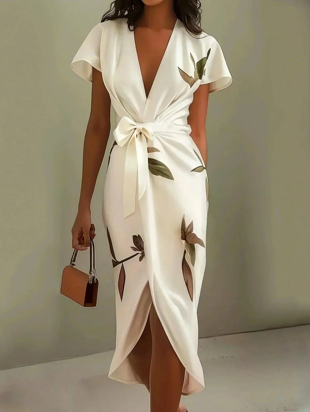 Abril Floral Wrap Dress
