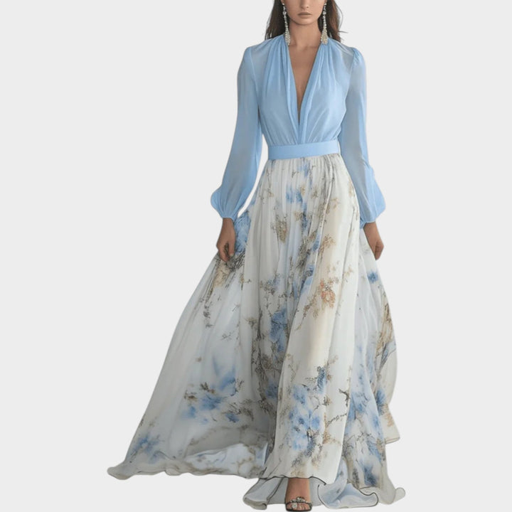 Maxi Dress in Floral Chiffon