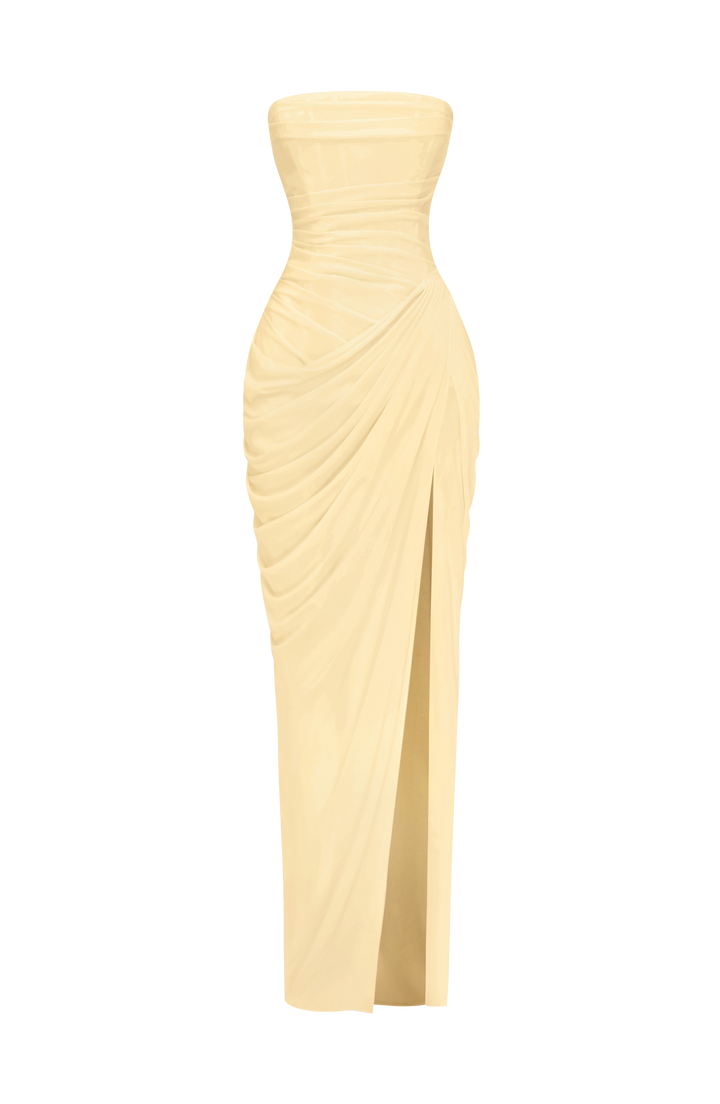 Cyra Maxi Dress - Lemon