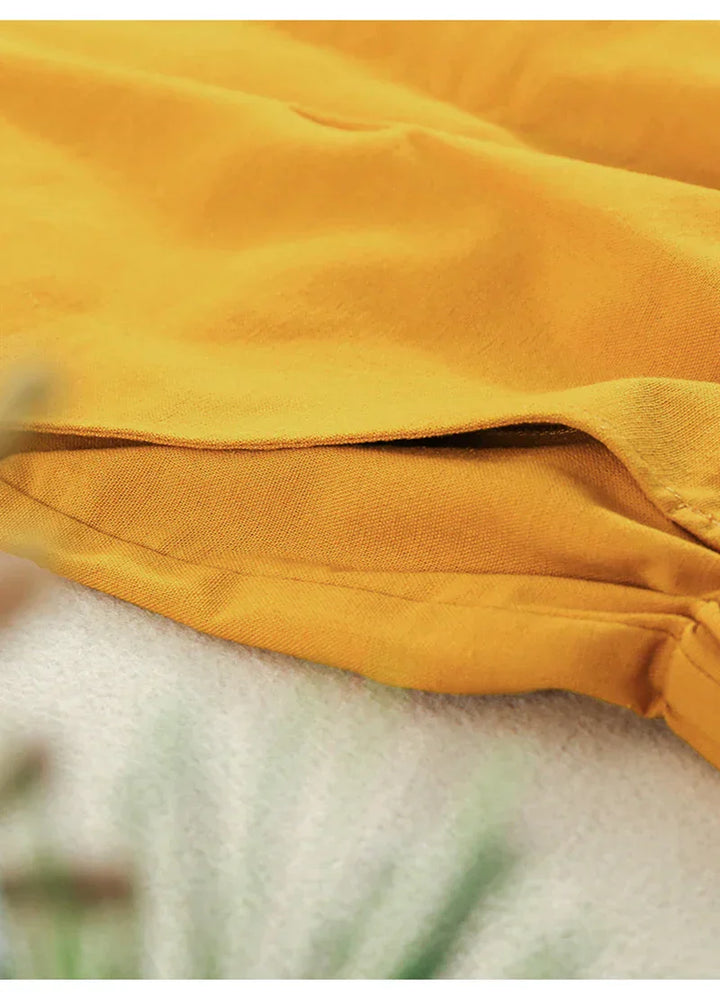 Clara & Sophia | Relaxed Fit Drawstring Linen Shorts