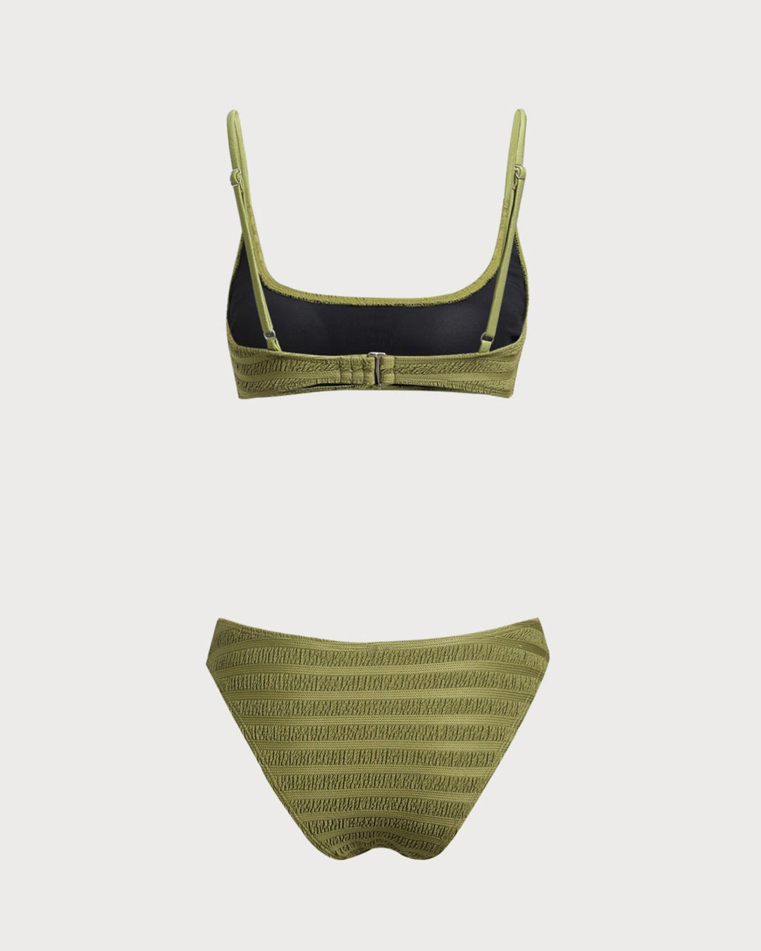 Clara & Sophia | Ruffle Bikini Set for Women in Army Green