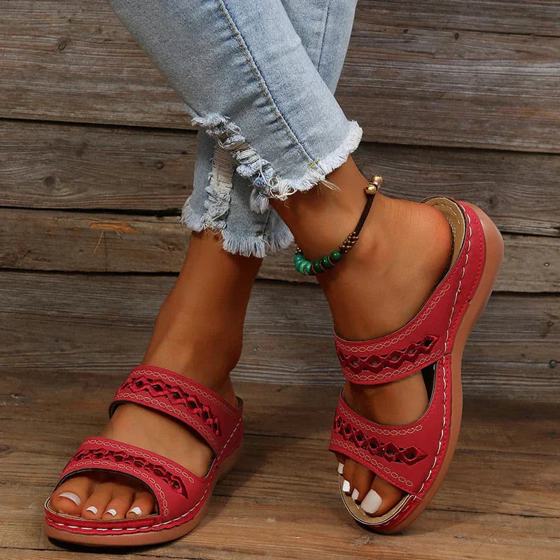 Courtney™ | Stylish Double-Strap Sandals