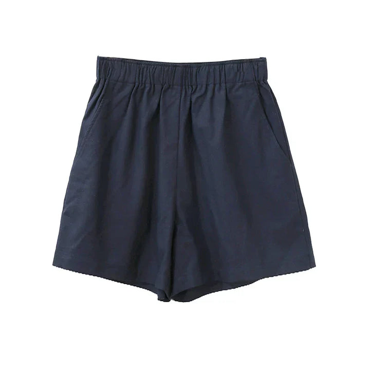 Clara & Sophia | Relaxed Fit Drawstring Linen Shorts