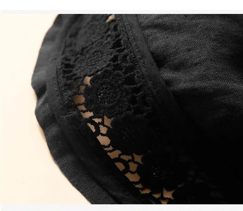 Clara & Sophia | Embroidered Linen Shorts