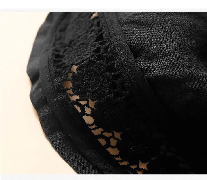 Clara & Sophia | Embroidered Linen Shorts