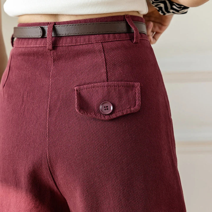 Clara & Sophia | Khaki Relaxed-Fit Drawstring Cotton Shorts