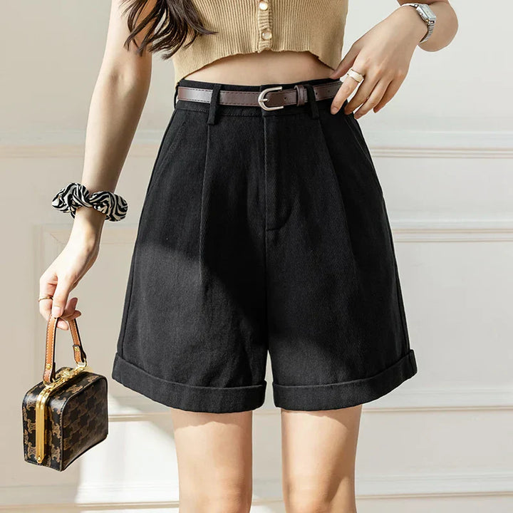 Clara & Sophia | Khaki Relaxed-Fit Drawstring Cotton Shorts