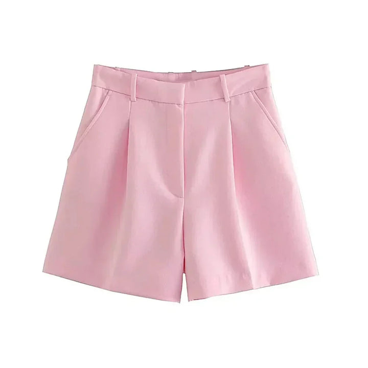 Clara & Sophia | Sand Relaxed Fit Drawstring Cotton-Blend Shorts