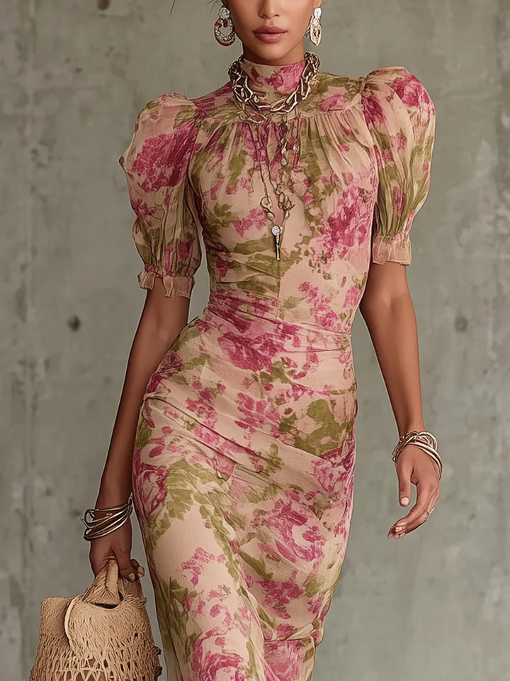 Calia - Soft-Touch Floral Mermaid Dress