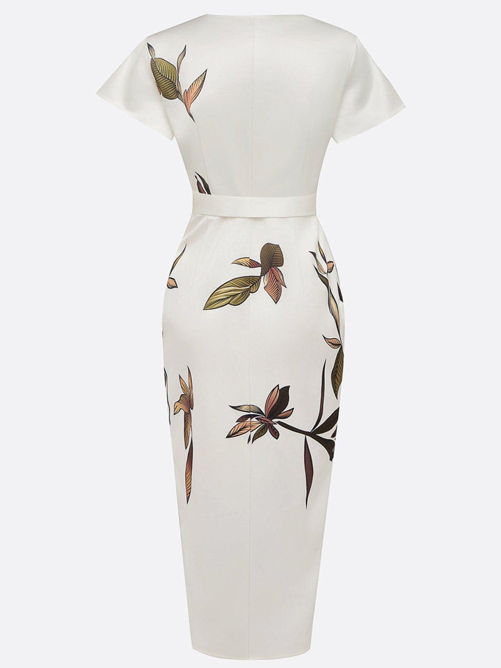 Abril Floral Wrap Dress