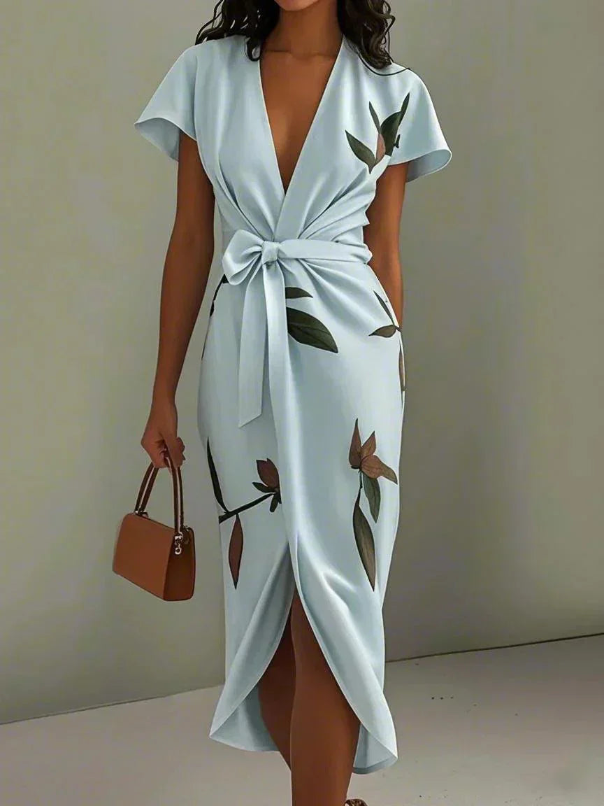 Abril Floral Wrap Dress