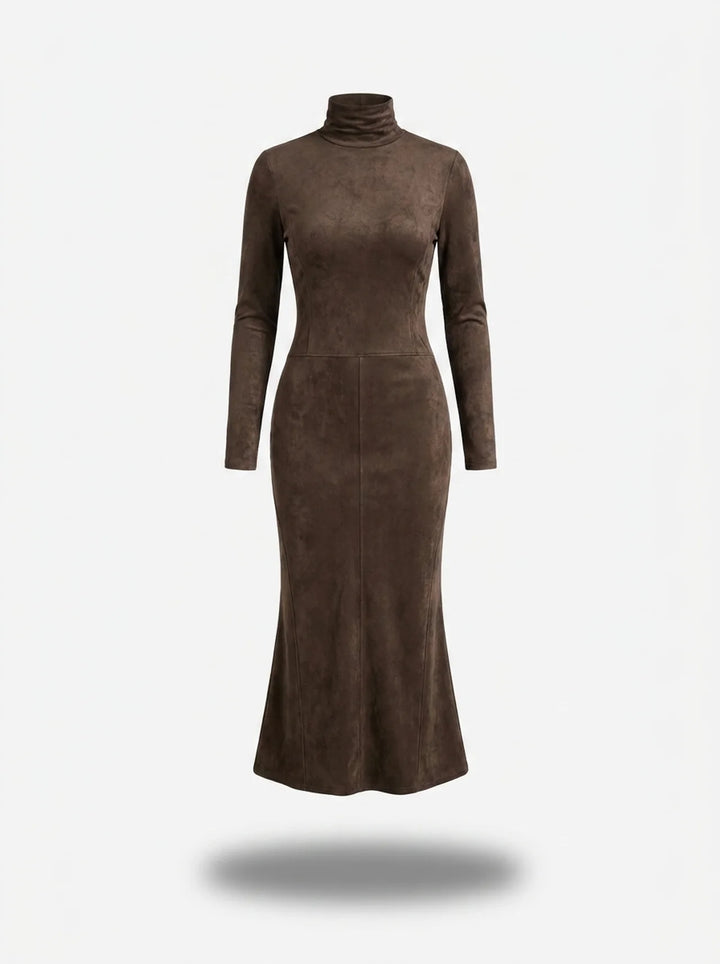 Mildred™ Elegant Suede Maxi Dress