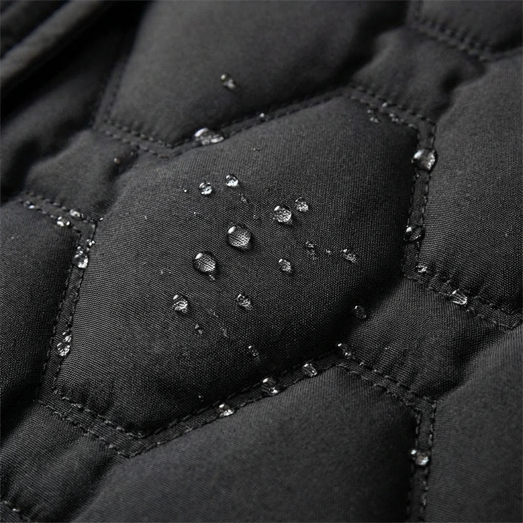 Hooded Winter Coat in a Longline Cut with Zip Front