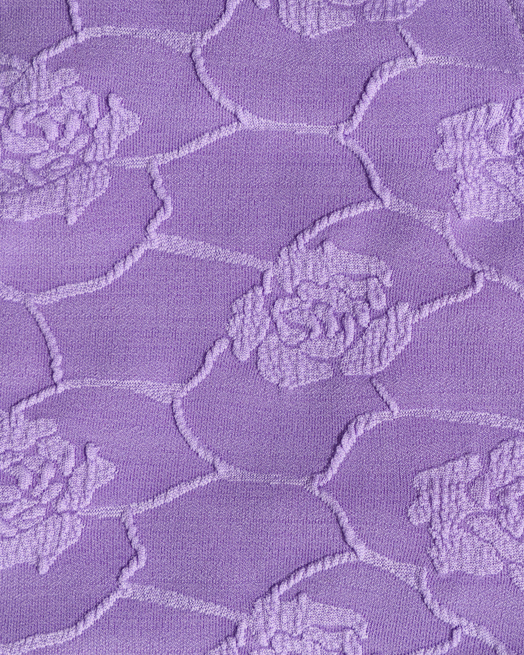 Clara & Sophia | Floral Textured Bandeau Bikini Set for Women in Purple