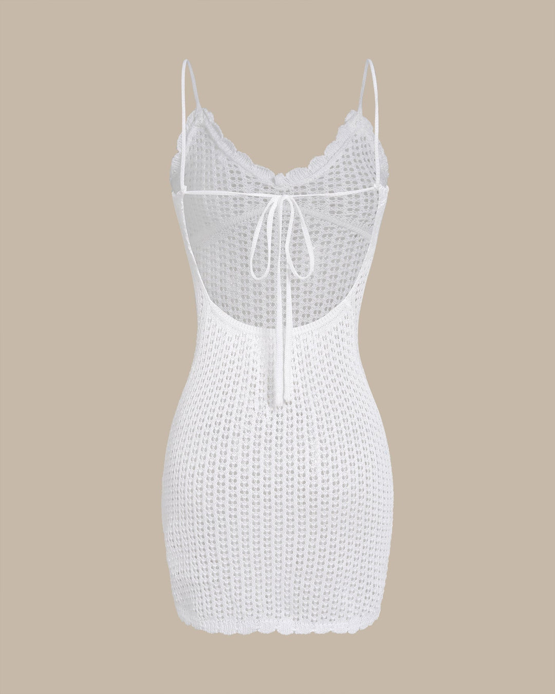 Clara & Sophia | White Drawstring Cover-up