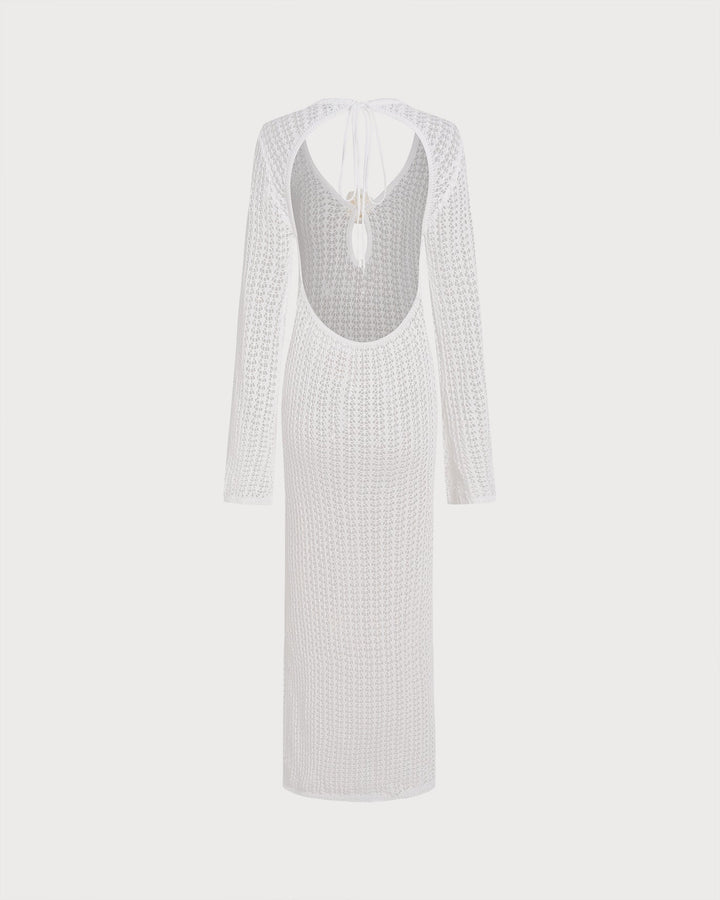 Clara & Sophia | White Cut Out Swim Cover-Up