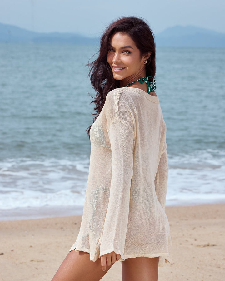 Clara & Sophia | Apricot Swimsuit Cover-Up