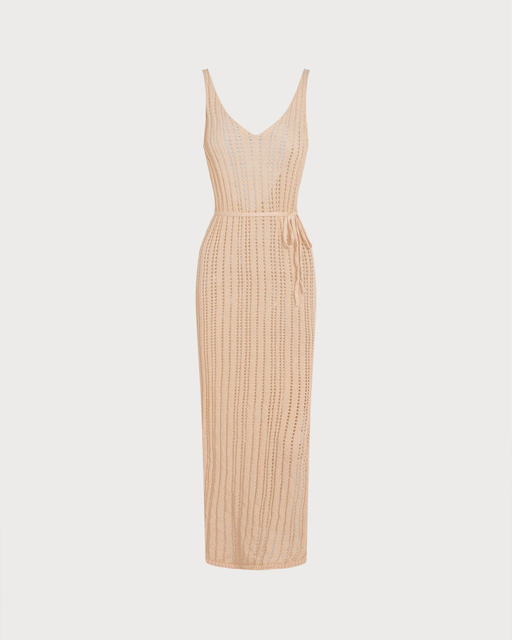 Clara & Sophia | Crochet Swimsuit Cover-Up for Women in Apricot