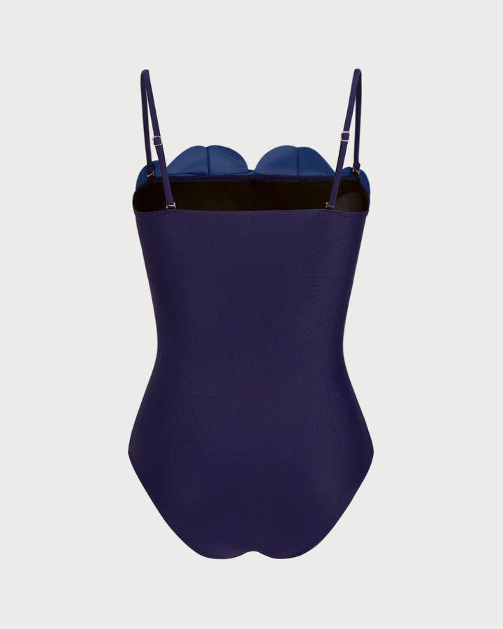 Clara & Sophia | Floral One Piece Swimwear for Women in Blue