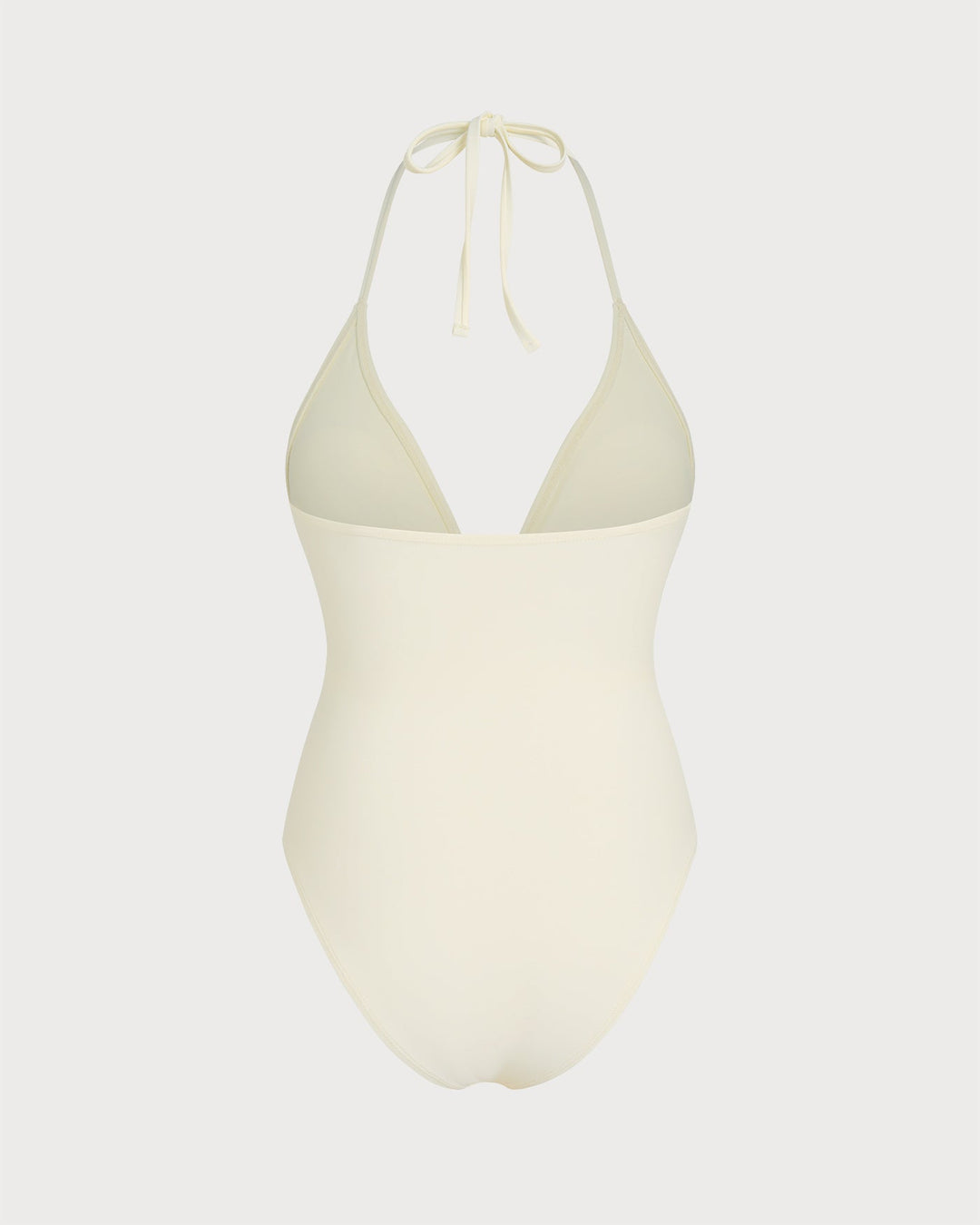 Clara & Sophia | Halter Bralette One Piece Swimsuit, Off White