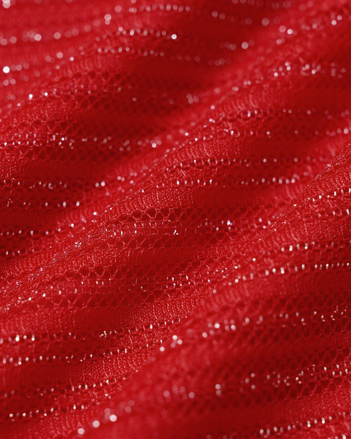 Clara & Sophia | Underwire Bikini Set for Women in Red Sequins