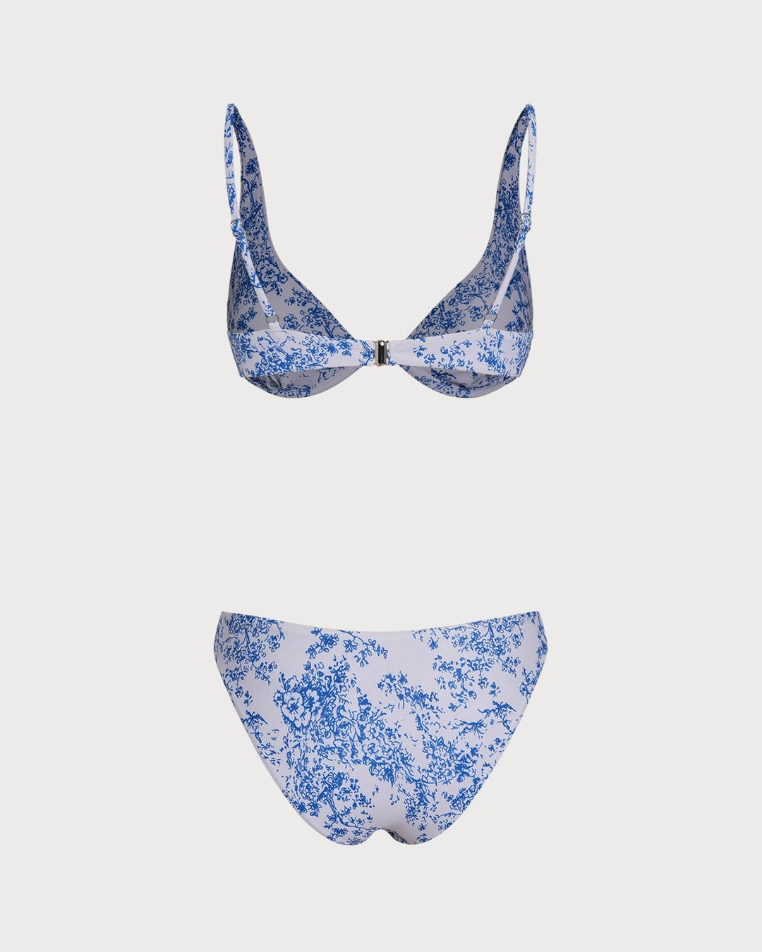 Clara & Sophia | Floral Underwire Bikini Set for Women in Blue