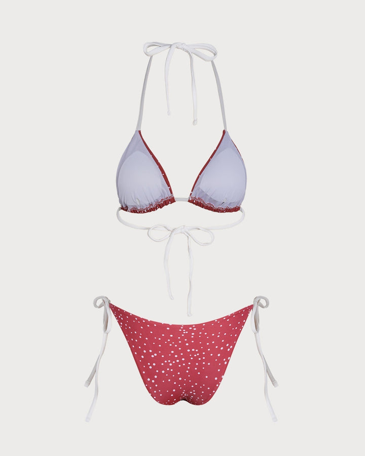 Clara & Sophia | Red Polka Dot Bikini Set
