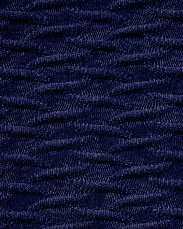 Clara & Sophia | Textured Triangle Bikini Set, Royal Blue