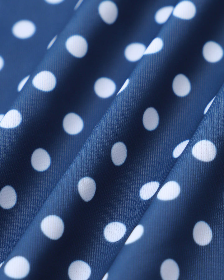Clara & Sophia | One Piece Swimwear for Women in Blue Polka Dot