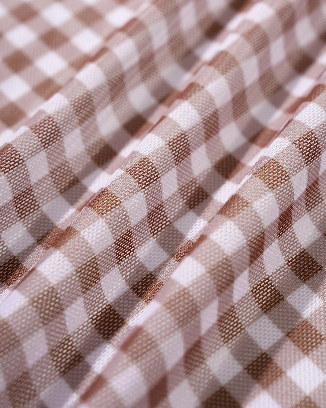 Clara & Sophia | Coffee Plaid Cover-up