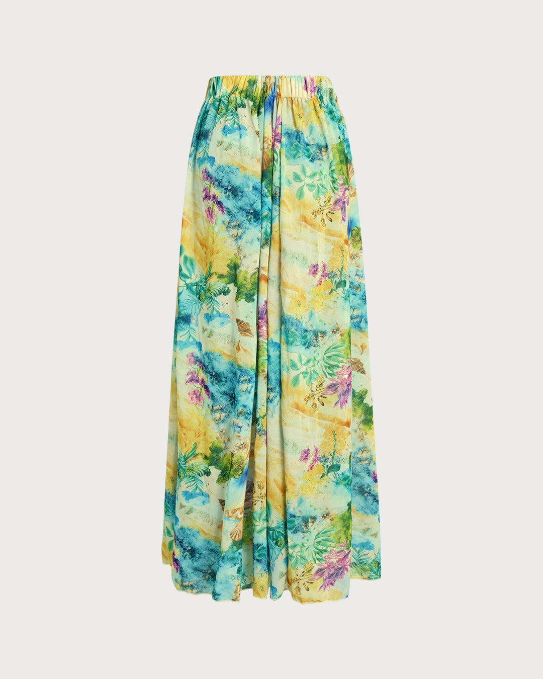Clara & Sophia | Floral Elastic Waist Cover-up