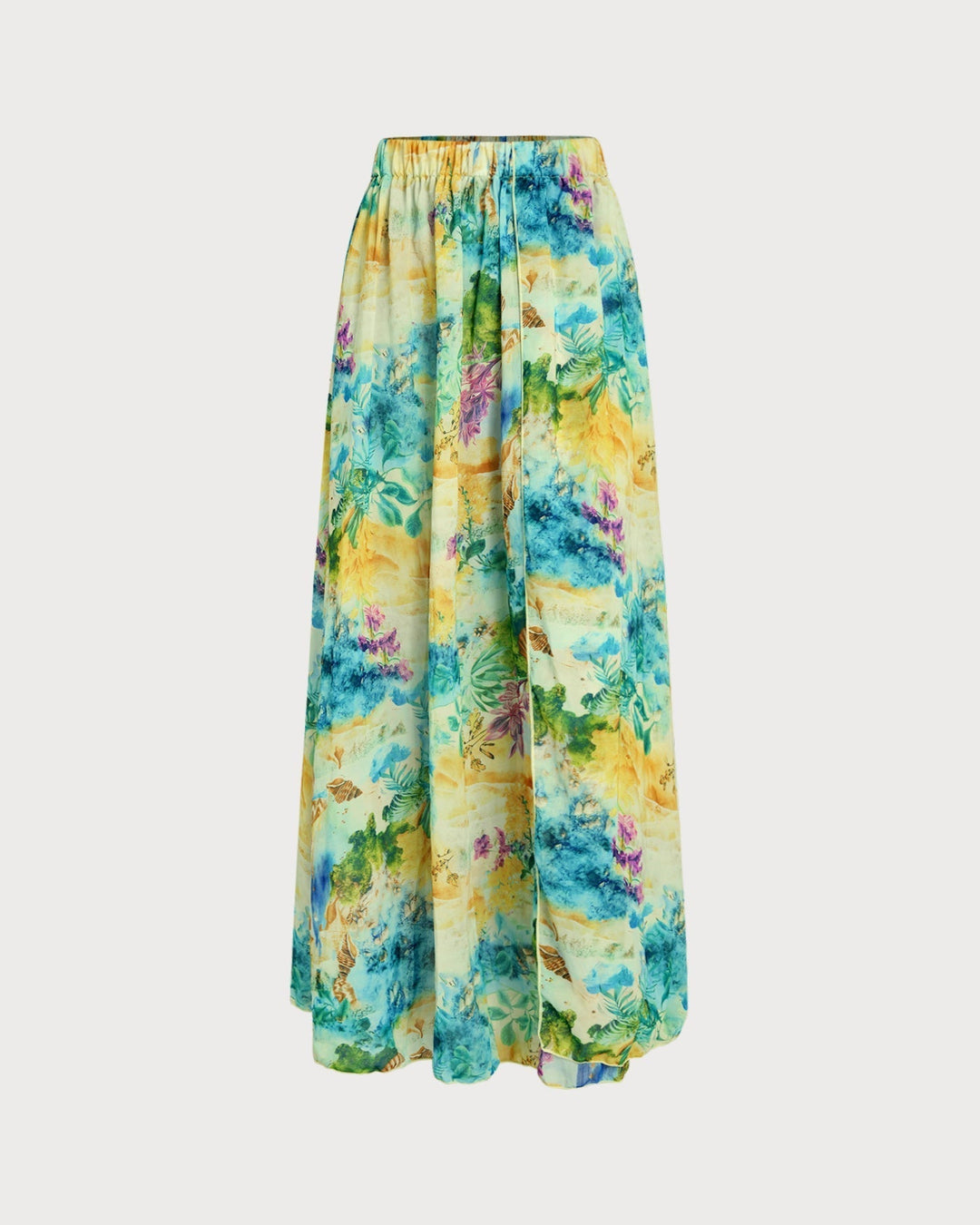 Clara & Sophia | Floral Elastic Waist Cover-up